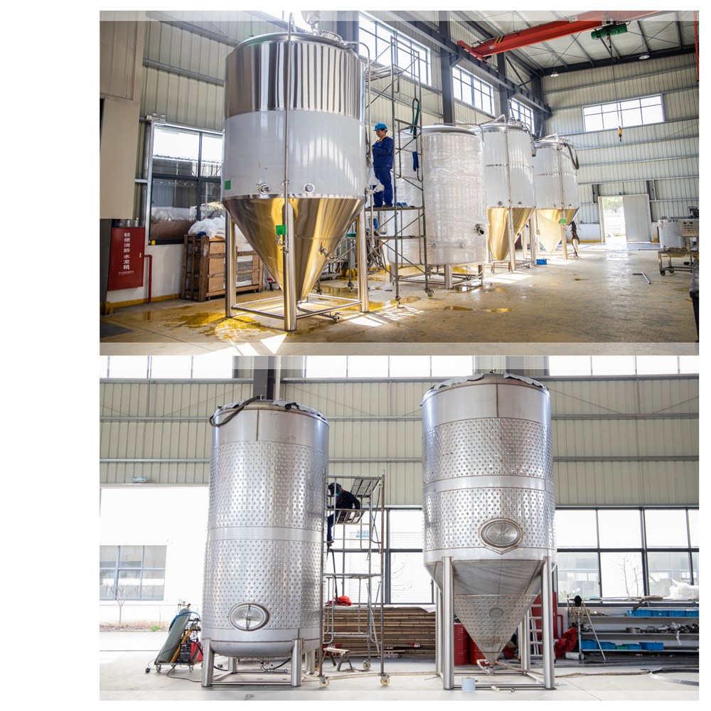 Conical Beer Wine Fermenter 9000l Turnkey Project